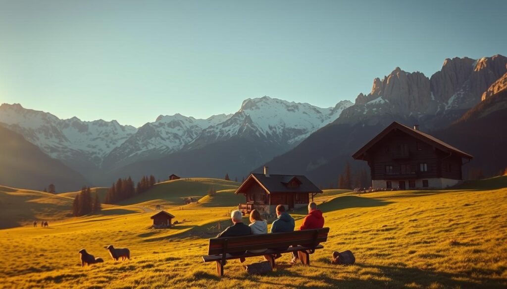 Fasten in den Bergen